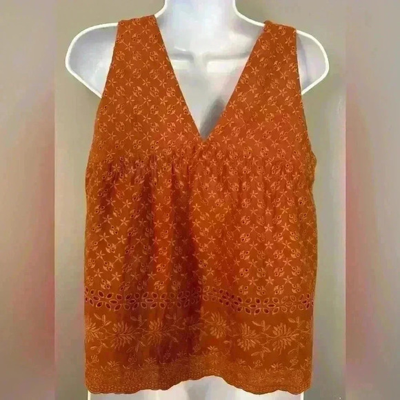 Loft Eyelet Orange Women's Shirt (327) - Picture 5 of 10